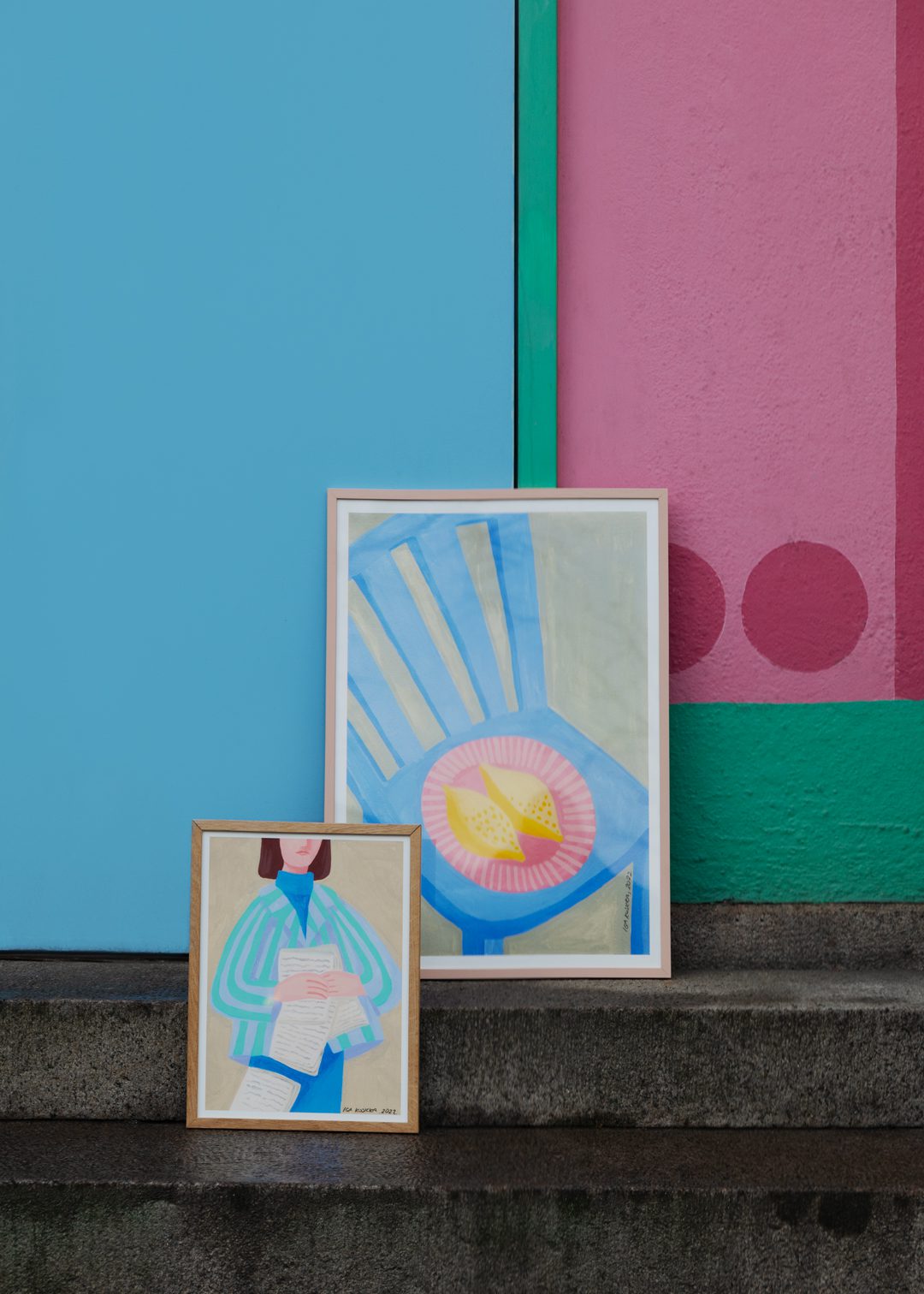The Poster Club Art Prints Love Letters Poster 30x40 cm lila