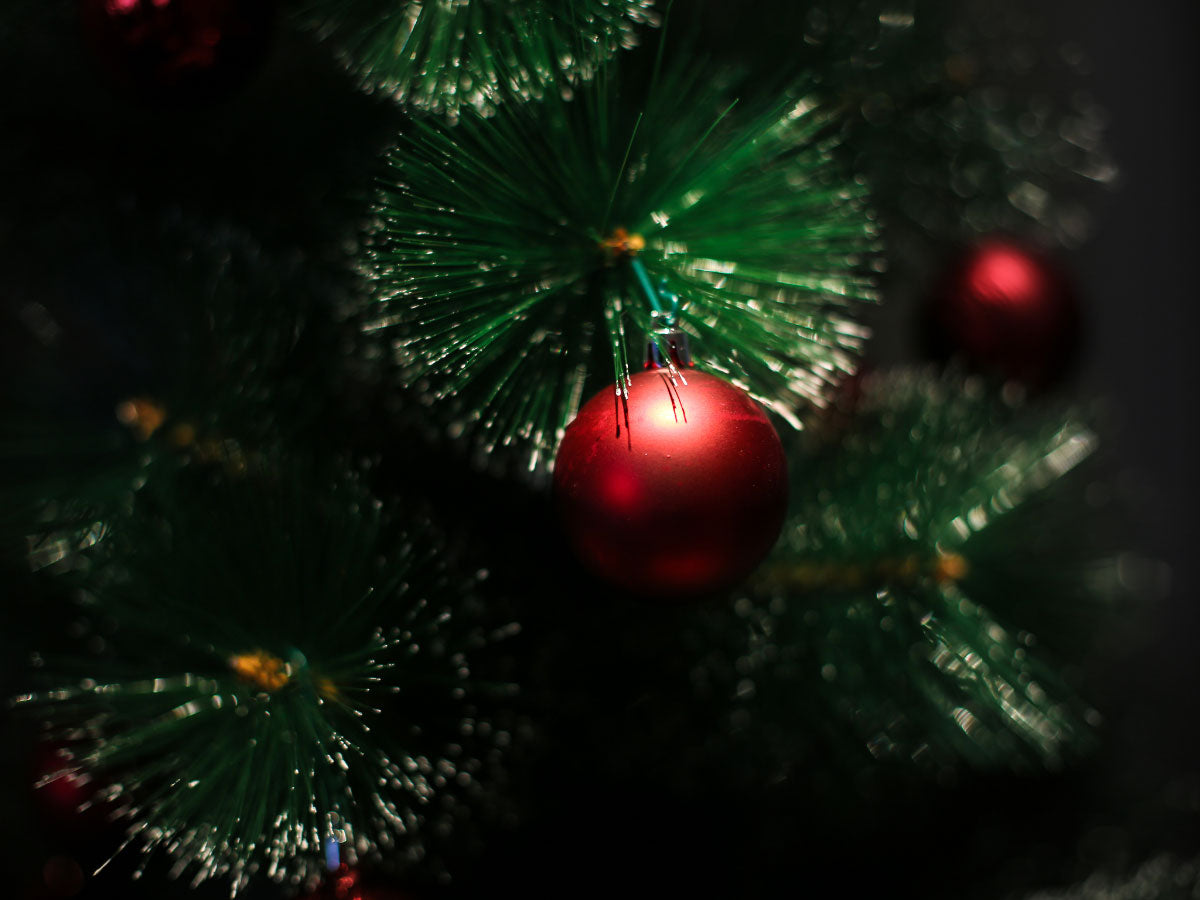 LS-LebenStil Weihnachtskugeln Rot 30er Kunststoff 4-6cm
