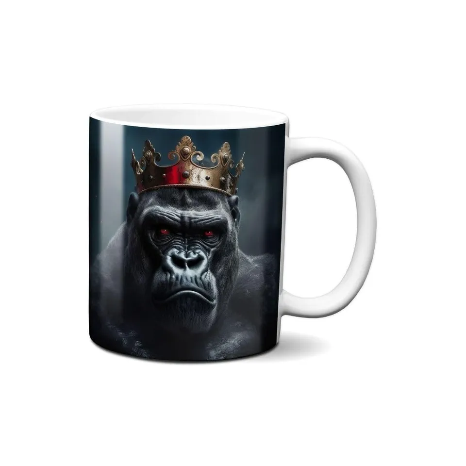 Hustling Sharks Wandbilder Der böse König Tasse 330ml weiß Keramik