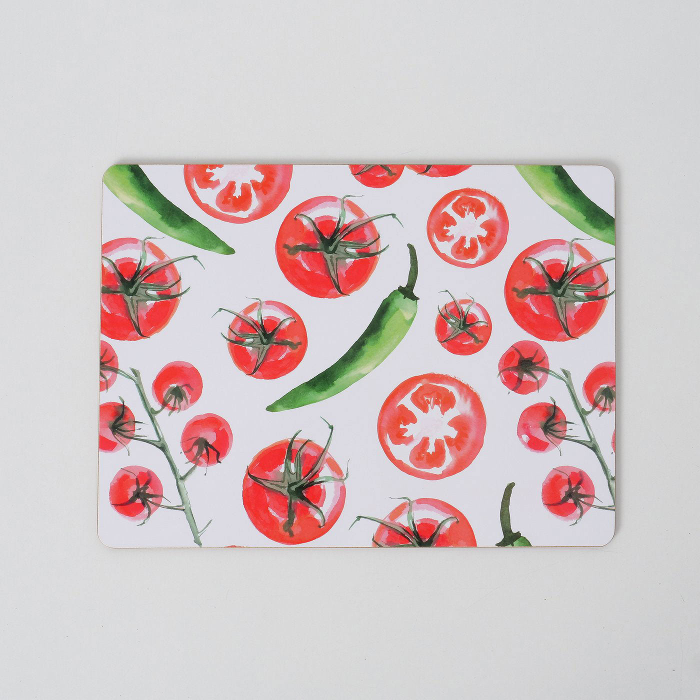 LS-LebenStil Küche & Haushalt Italia Tomato Tischset 40x30cm 2er Rot