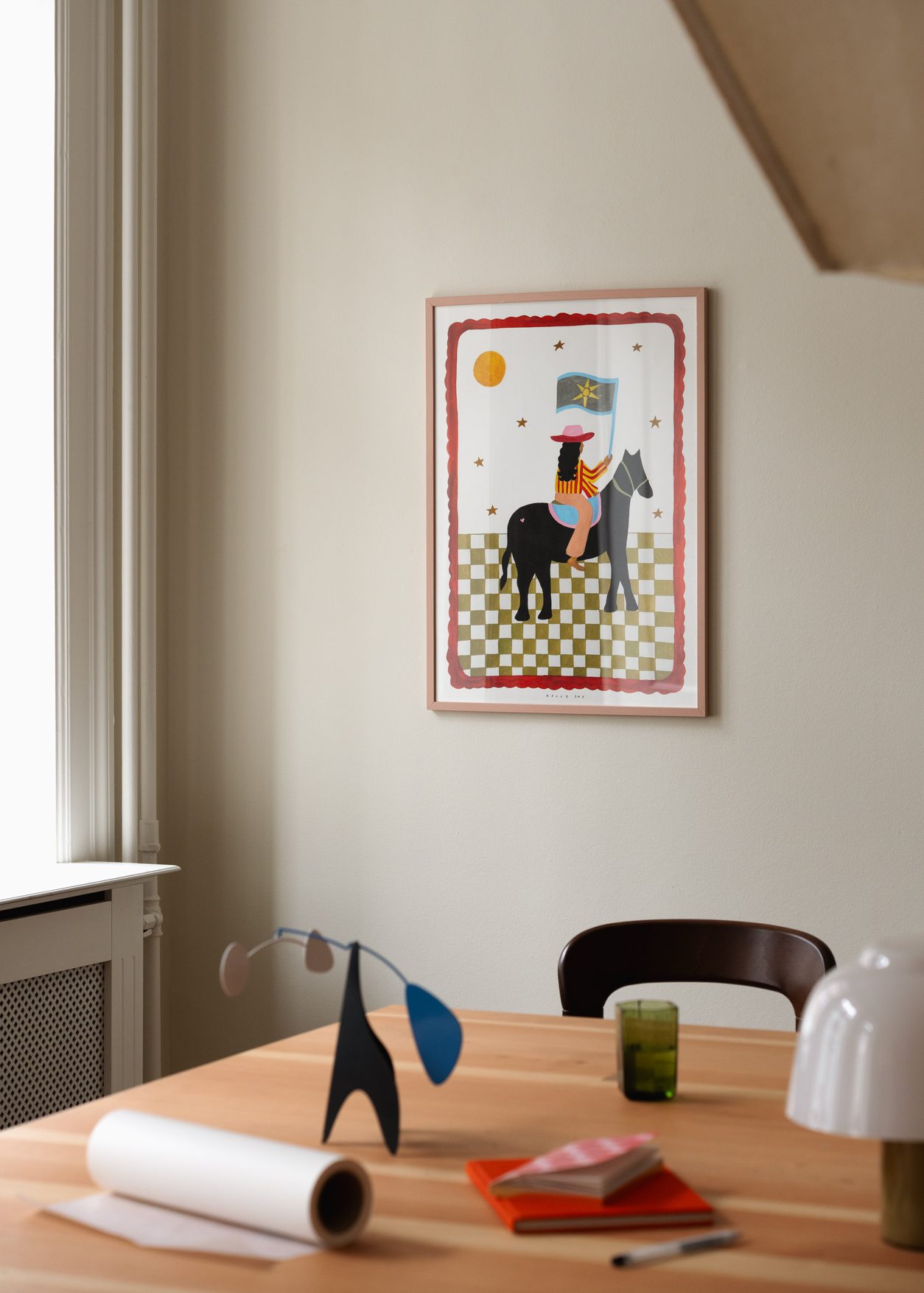 The Poster Club The more I Travel Poster A4 rot bunt