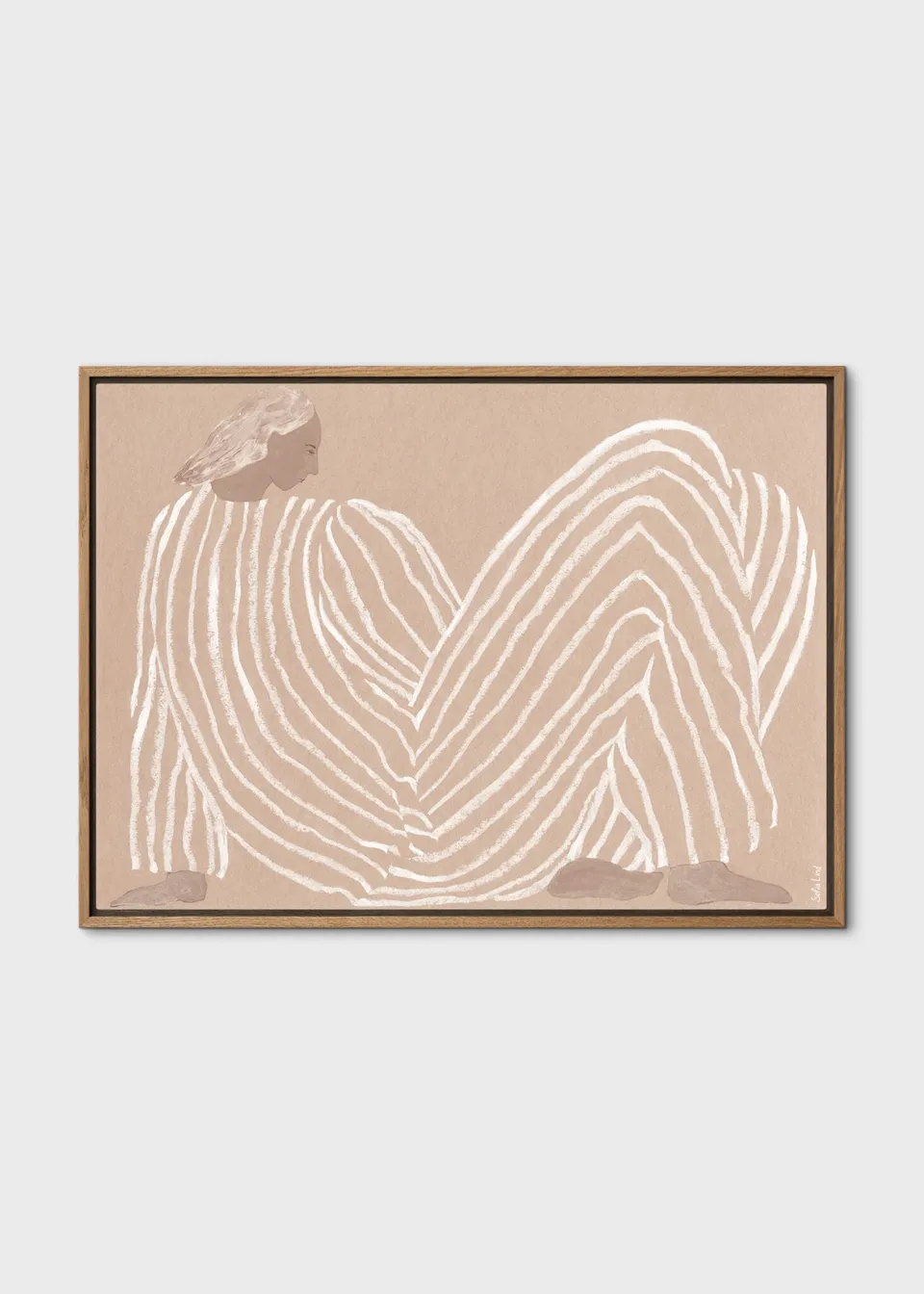 The Poster Club Me Leinwand 50x70 cm beige