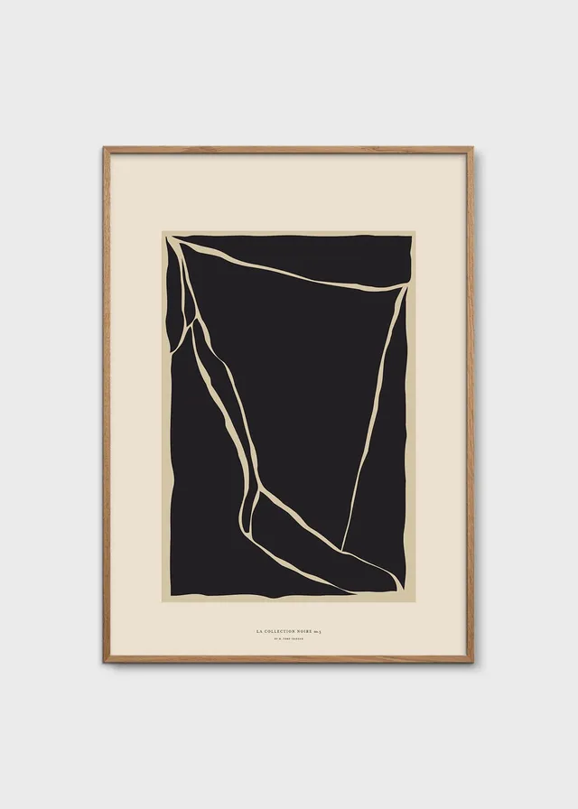 The Poster Club Art Prints Form Poster A4 beige schwarz