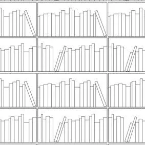 Mineheart Wallpaper Bookshelf Outline Tapete Weiß Vlies