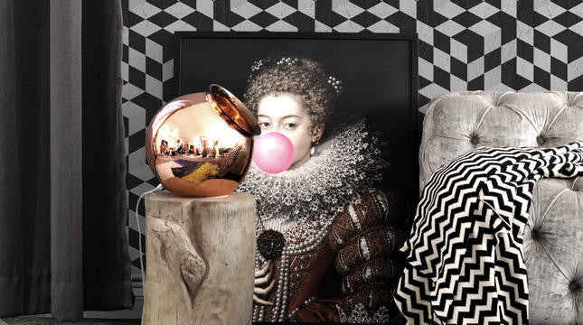 Mineheart Bubblegum Portrait 3 Leinwandbild 21x30 historisch