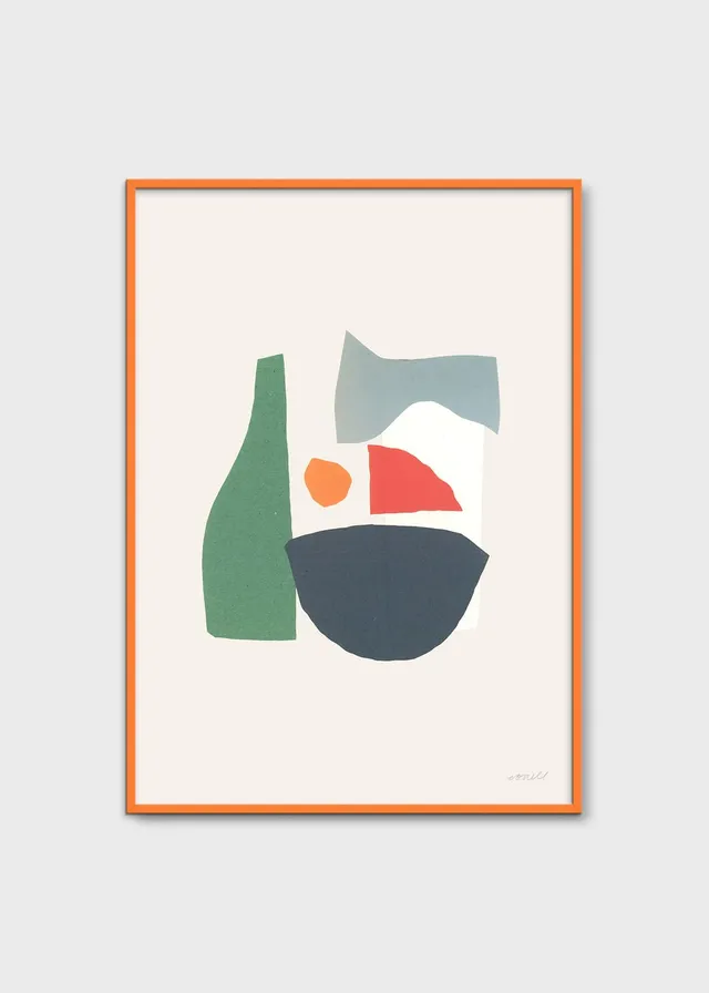 The Poster Club Ramen Shop Kunstdruck A4 geometrisch bunt