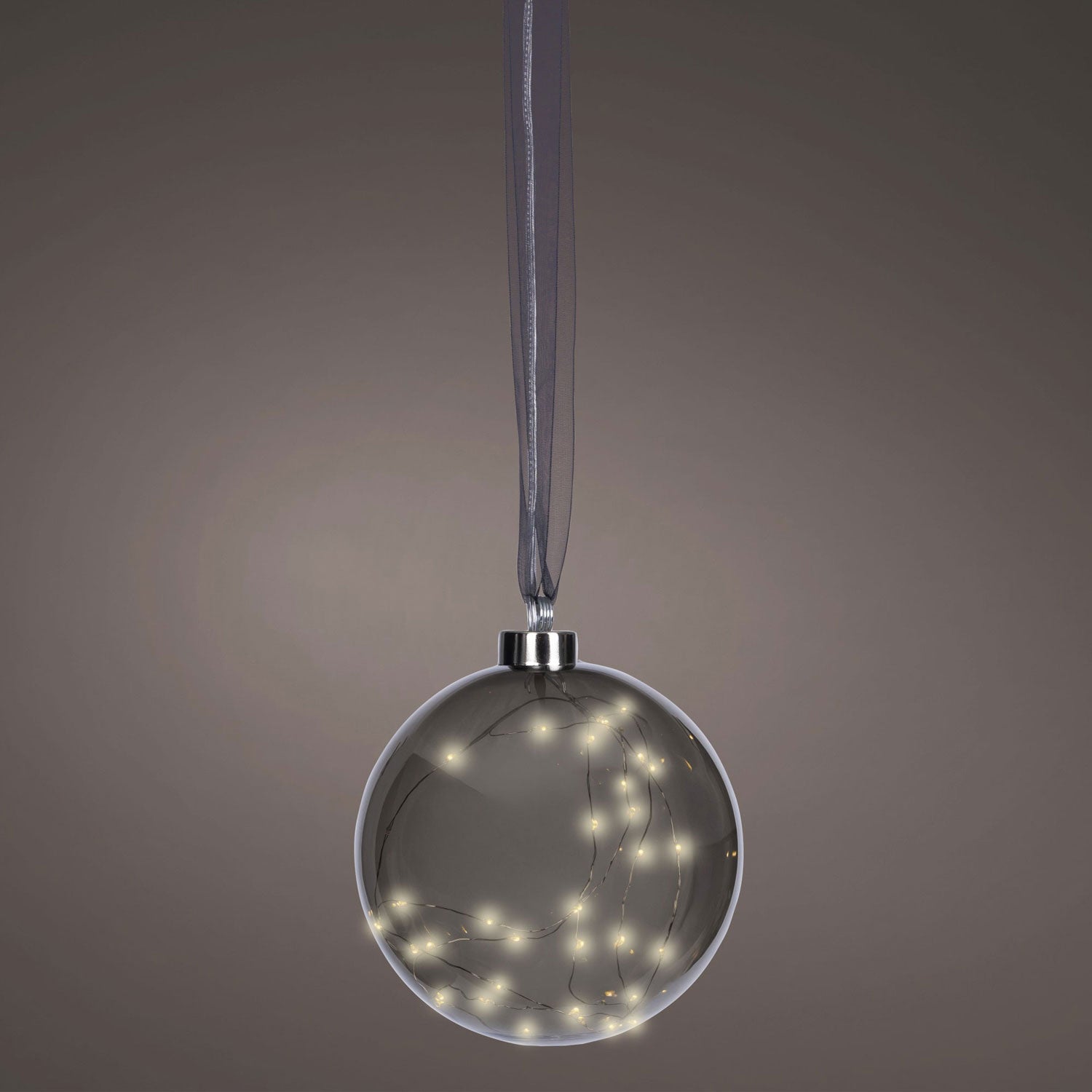 LS-LebenStil Möbel & Wohnen Kampen Lichtkugel 40 LED Grau 20cm