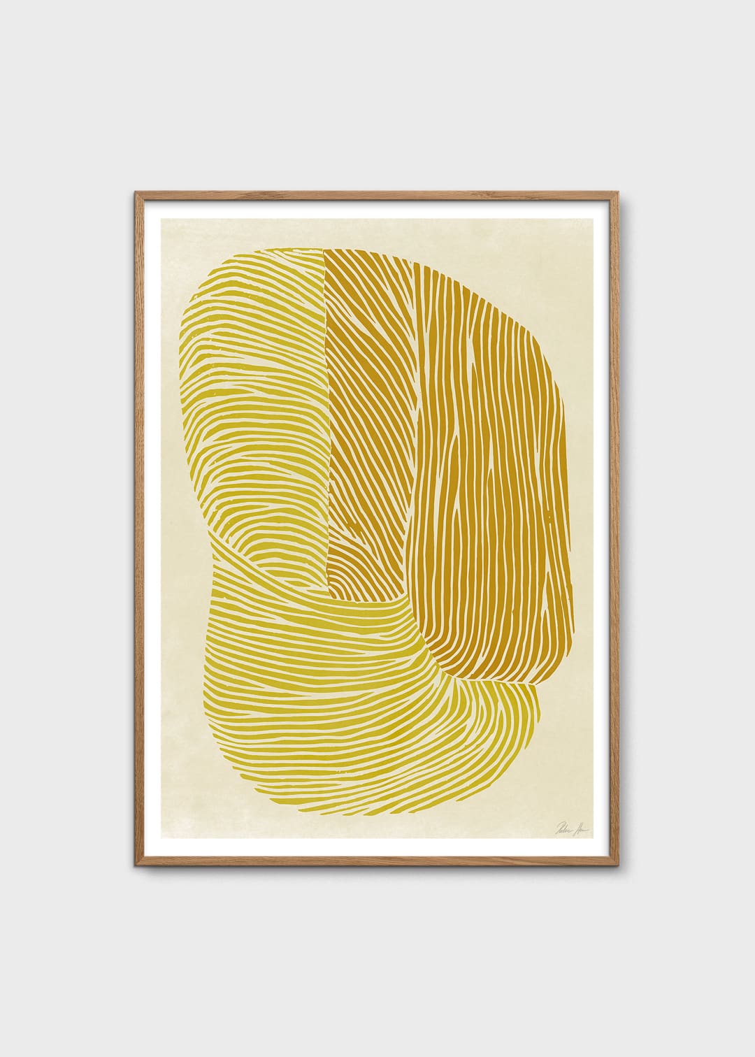 The Poster Club Yellow Reef Kunstdruck 30x40 Gelb Orange