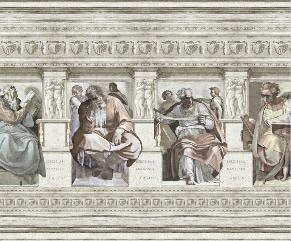 Mineheart Fresco Fototapete Renaissance Vintage Muster