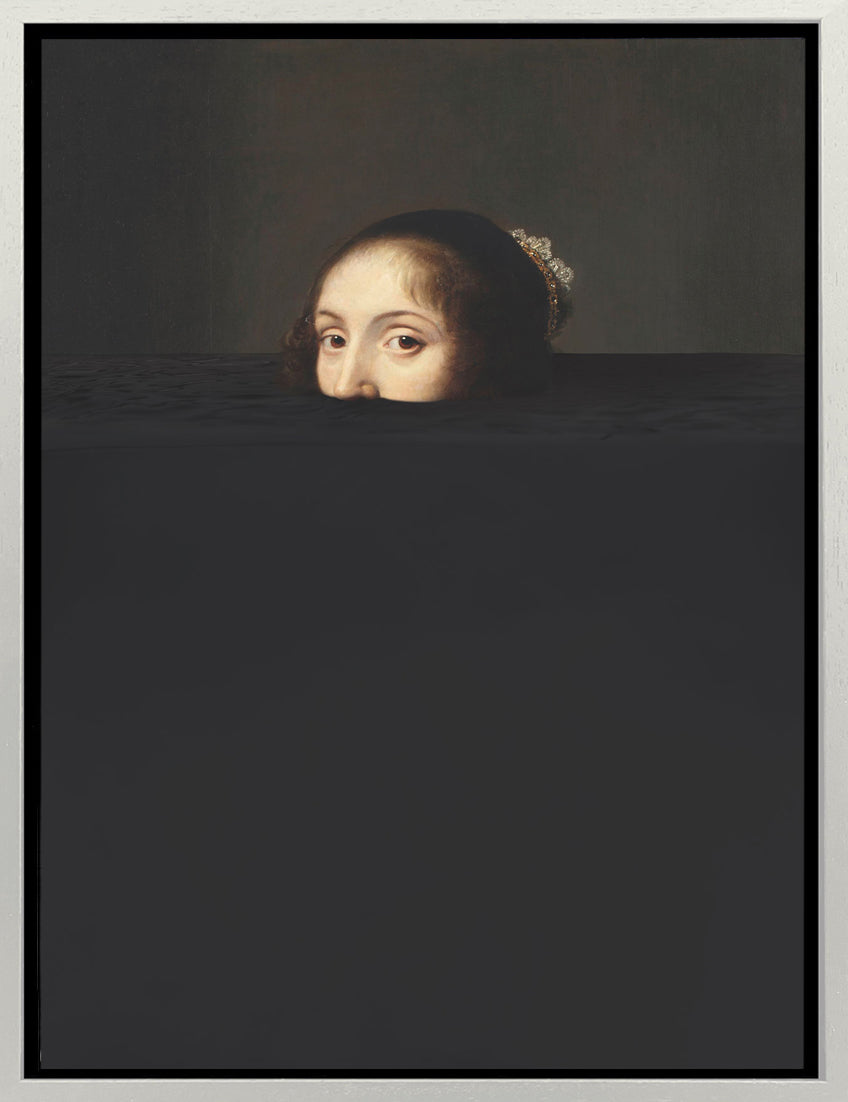 Mineheart Submerged 6 Black Lady Wandbild 30x41cm schwarz