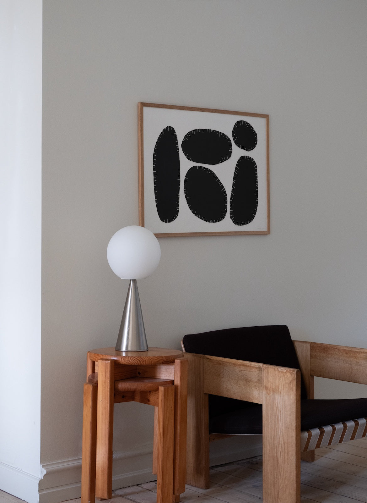 The Poster Club No. 190 Kunstdruck A4 schwarz-weiß abstrakt