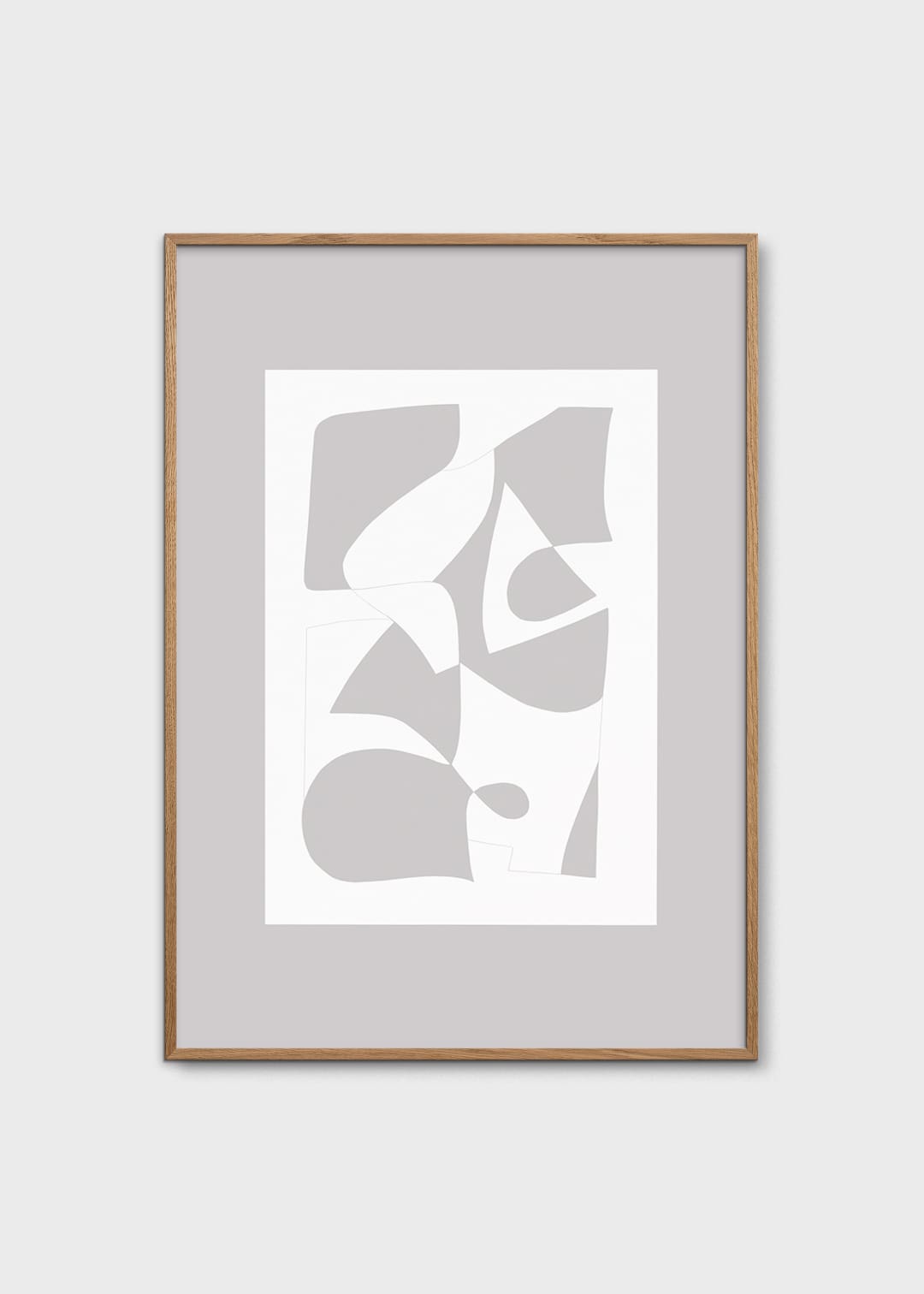 The Poster Club Object Blanc No. 28 Wandbild 30x40 cm grau