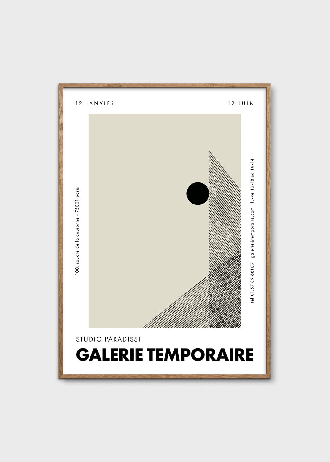 The Poster Club Art Prints Galerie Temporaire 29 Poster 30x40 beige