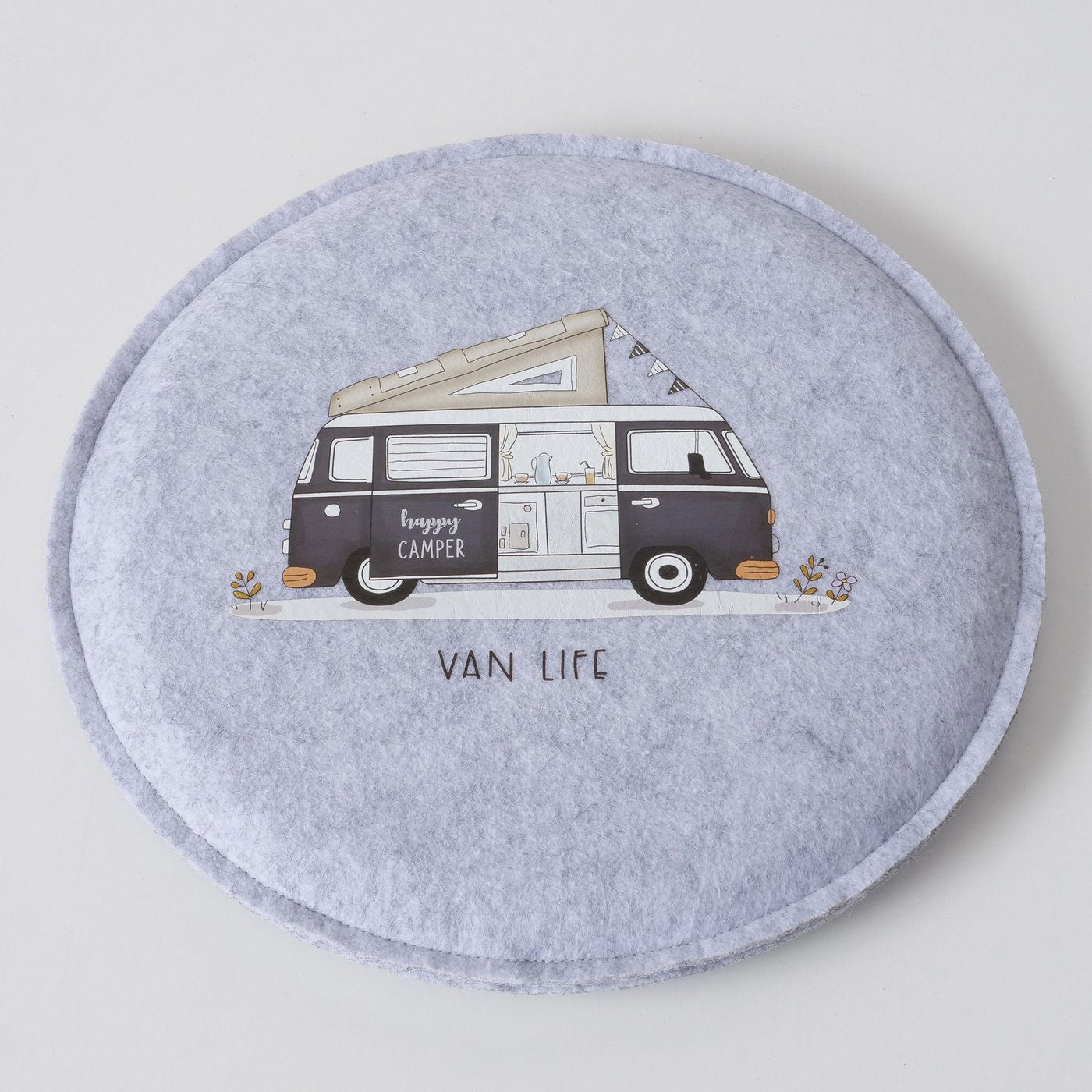 LS-LebenStil Möbel Van-Life 35x35cm Sitzkissen Grau