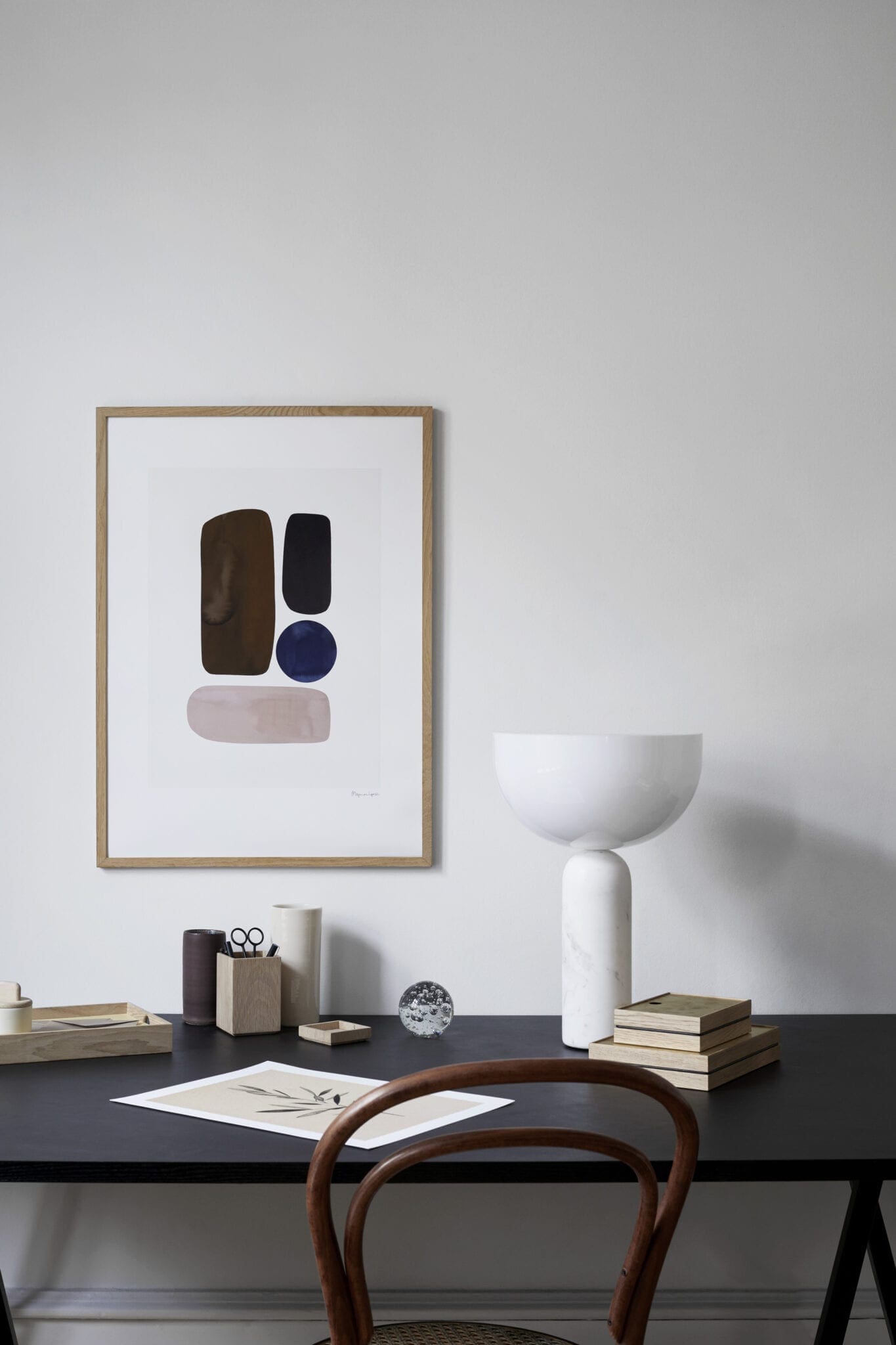The Poster Club Balance Kunstdruck 50x70 cm braun rosa