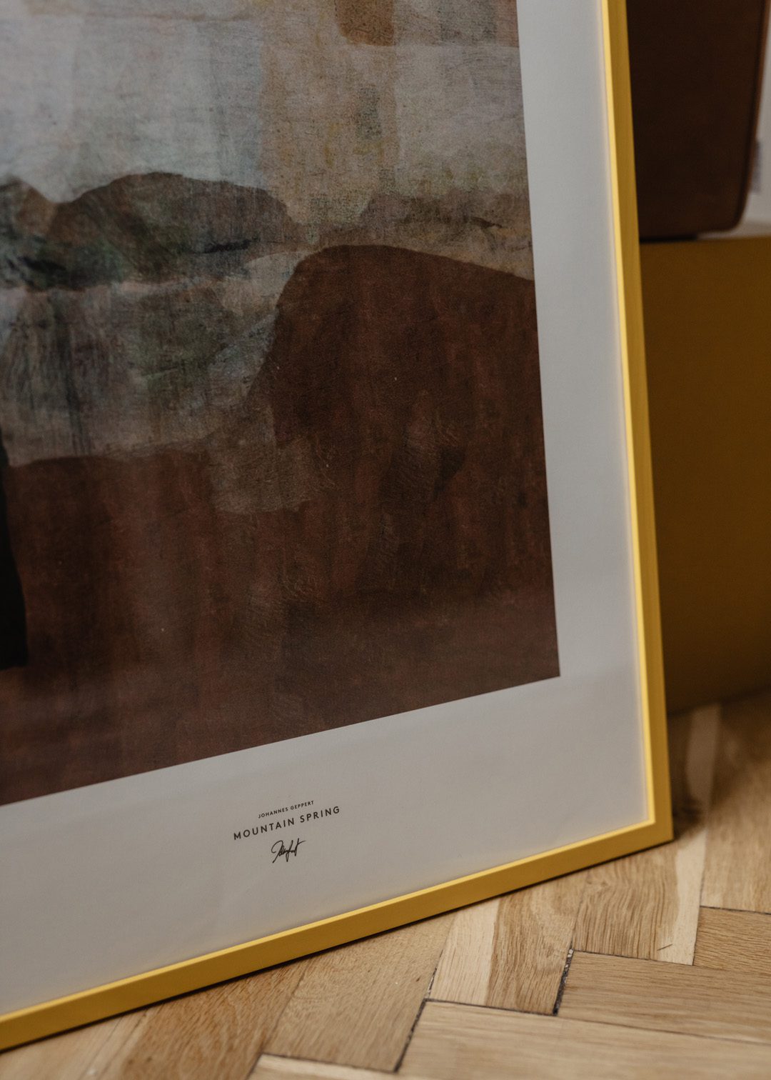 The Poster Club Art Prints Mountain Spring Kunstdruck 30x40 braun