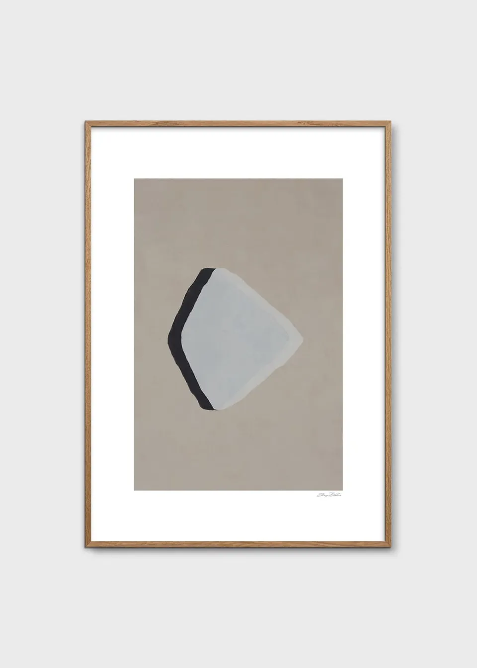 The Poster Club Art Prints Fjord Kunstdruck 30x40 cm beige