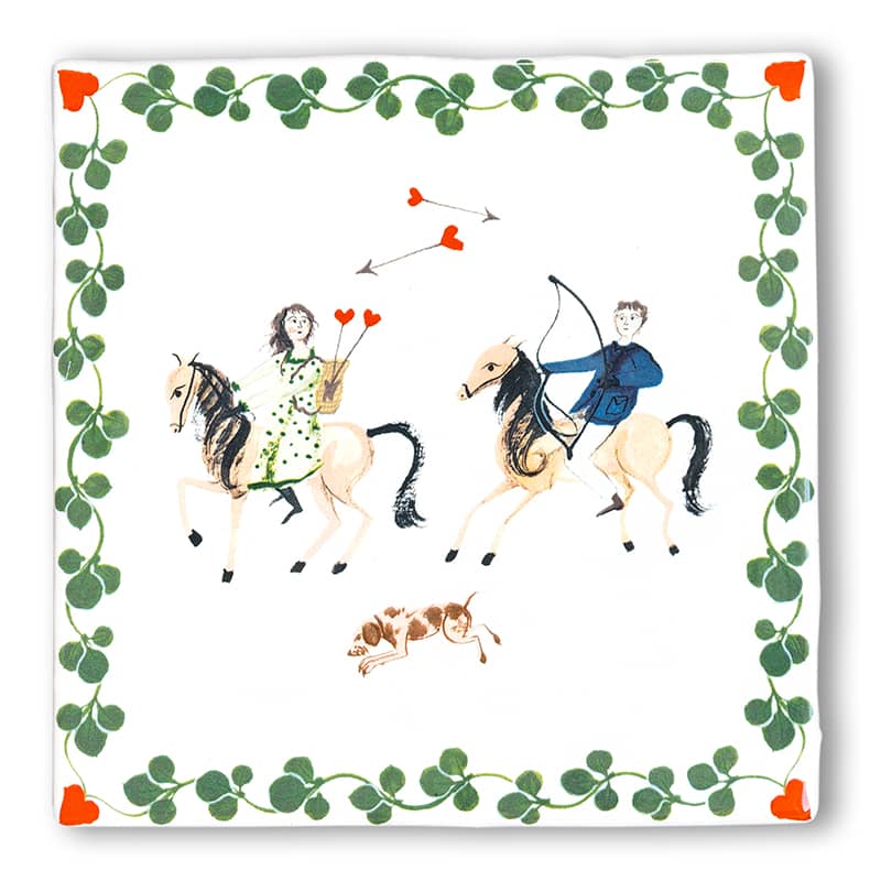 Storytiles Delft Blue Der Liebe Wandfliese Liebe Paar
