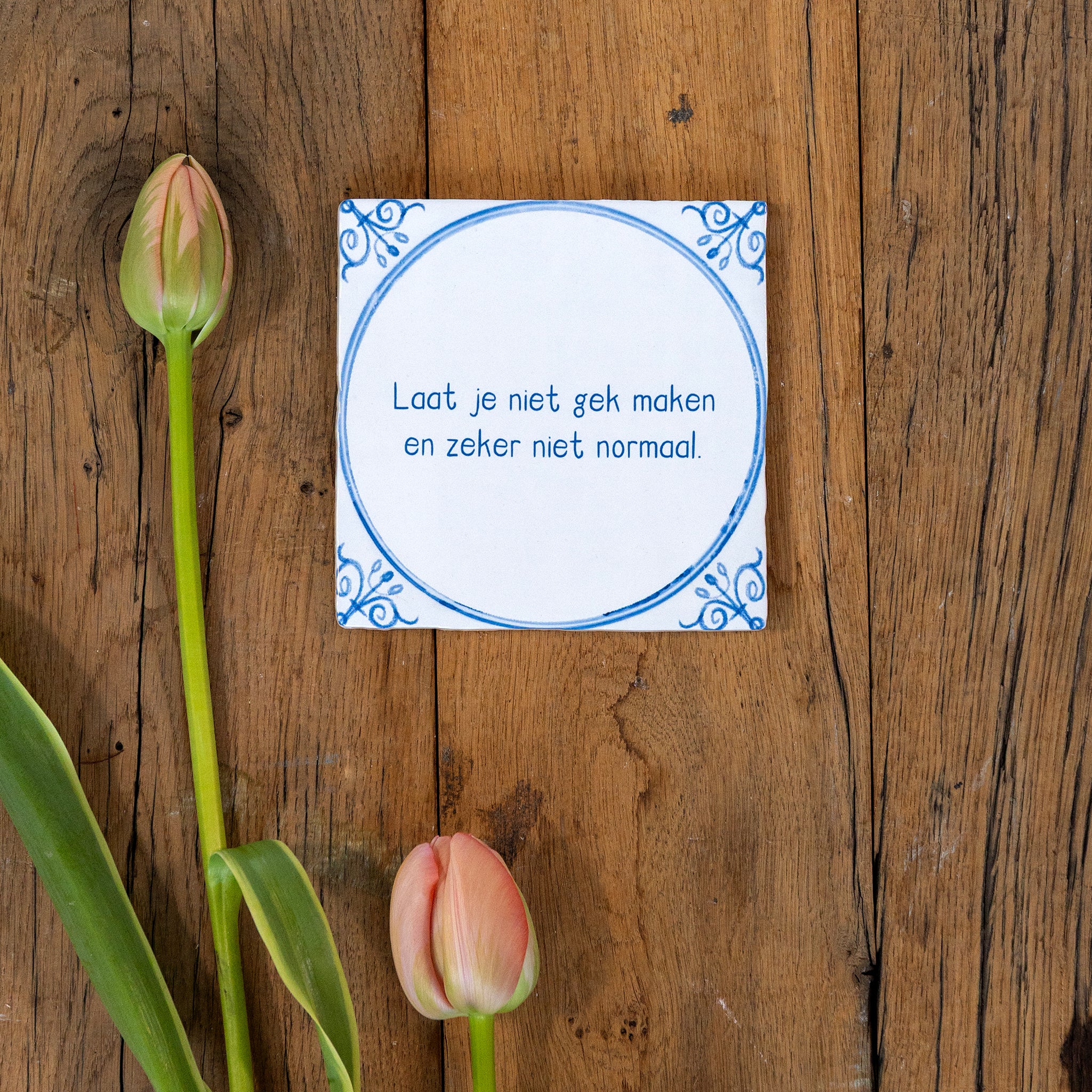 Storytiles Delft Blue Typical Fliese 10x10 cm eigener Text
