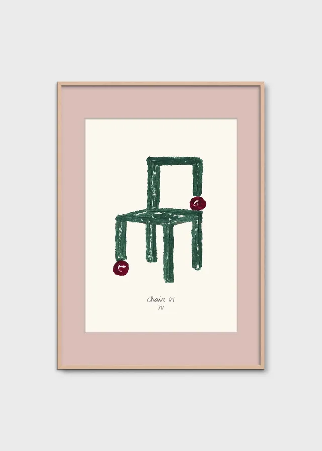 The Poster Club Chair 01 Poster A4 Figurativ