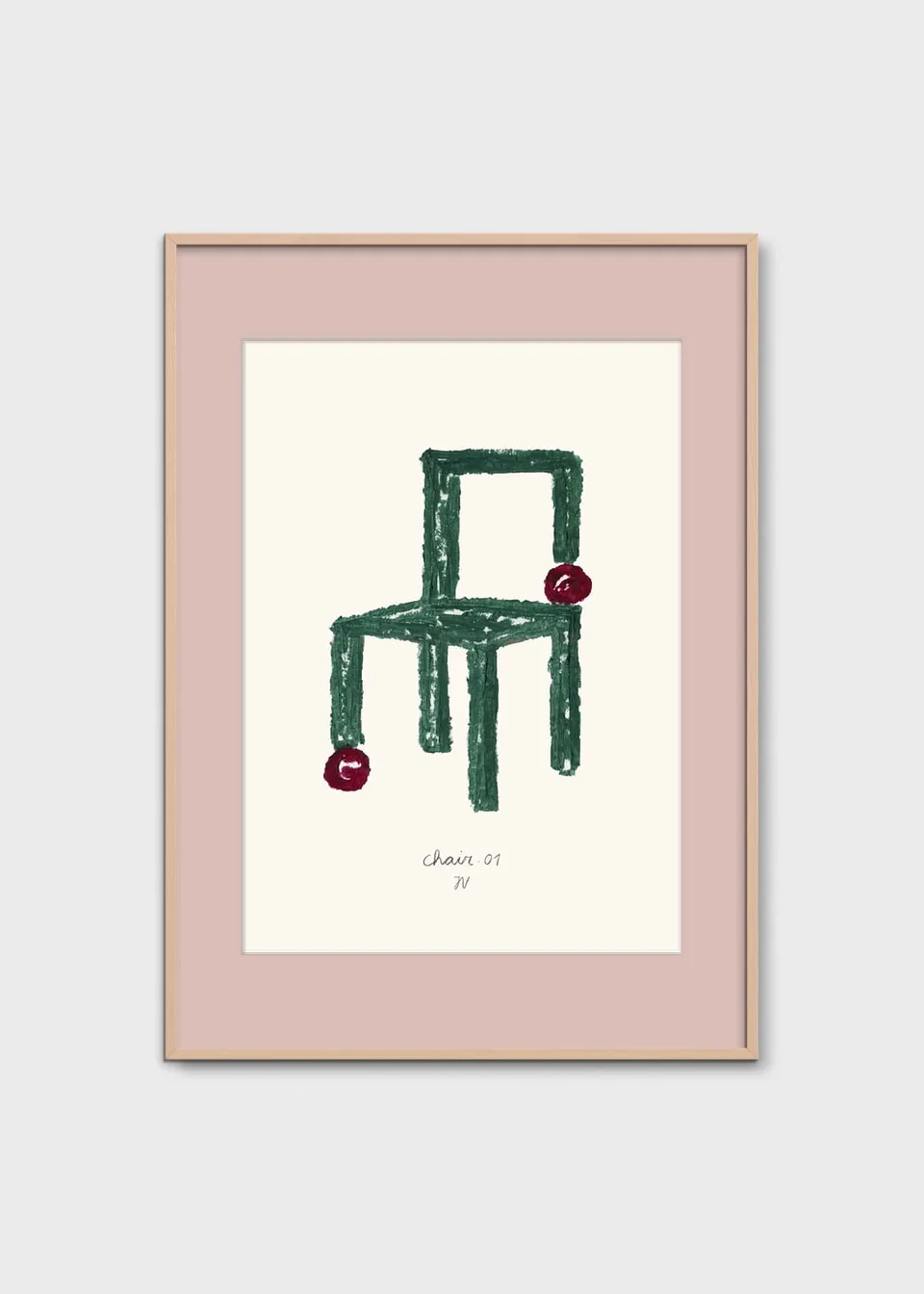 The Poster Club Chair 01 Poster A4 Figurativ