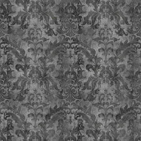 Mineheart Wallpaper Dark Urban Concrete Damask Tapete grau