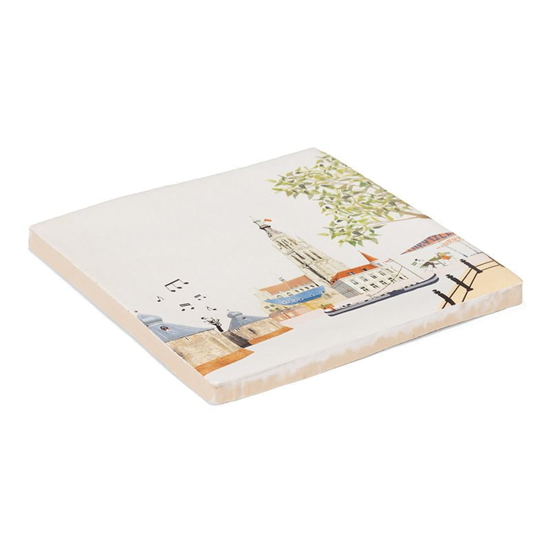 Storytiles Delft Blue Dan denk ik aan Breda Fliese S 10x10 cm Stadt