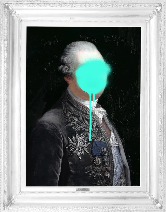 Mineheart Monsieur Mint Canvas Leinwand 66x81cm mintgrün