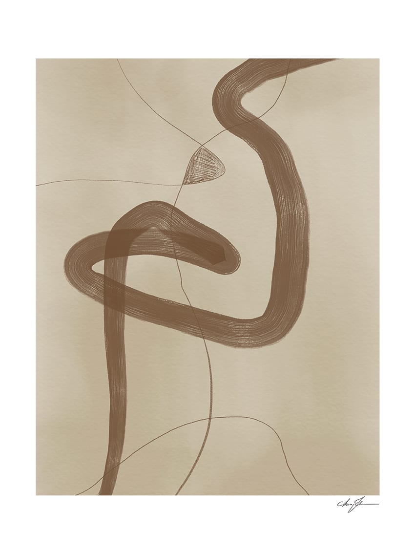 The Poster Club Art Prints Two ways Poster 50x70 cm beige