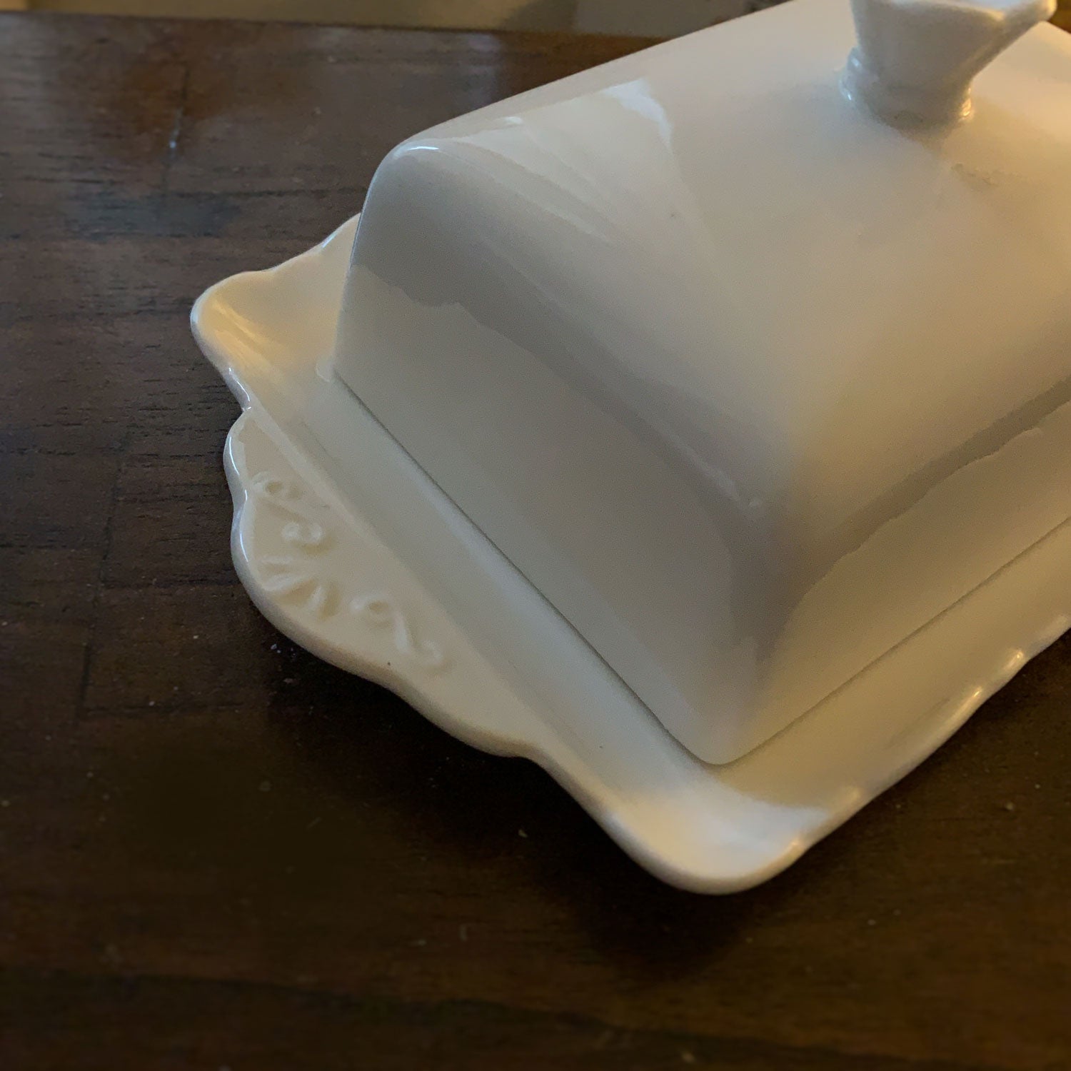 LS-LebenStil Möbel & Wohnen Butterdose Porzellan Weiß 250g 19cm