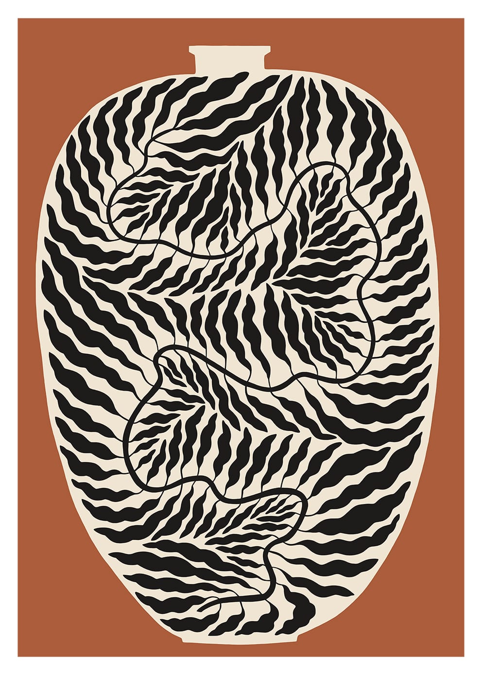 The Poster Club Urn Terracotta Poster 30x40 cm Terracotta