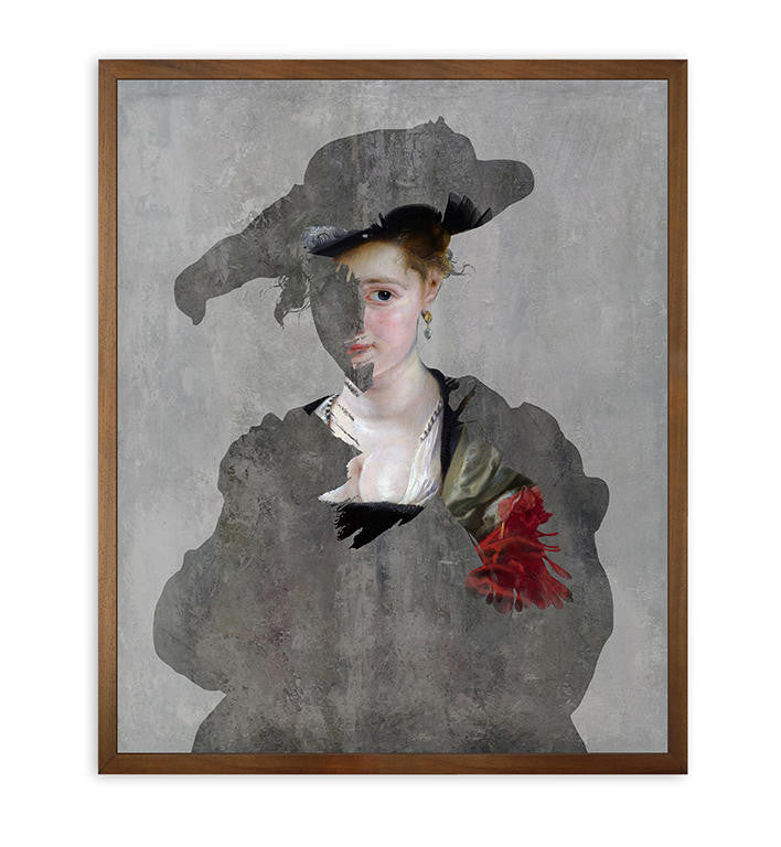 Mineheart Reveal Lady 1 Gemälde 81x66 cm grau Original