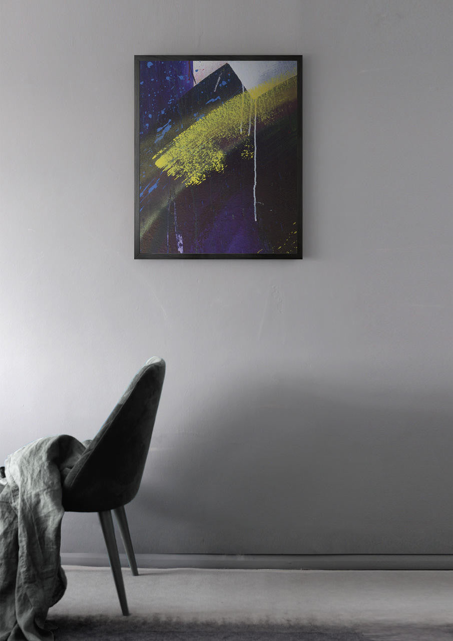 Mineheart Graffiti 2 Leinwandbild Schwarzer Rahmen 30x41cm Urban