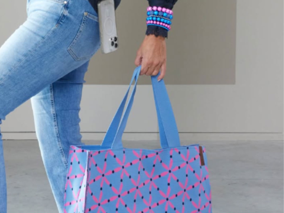 LS-LebenStil Palma Leo Shopper 35x45cm Reißverschluss