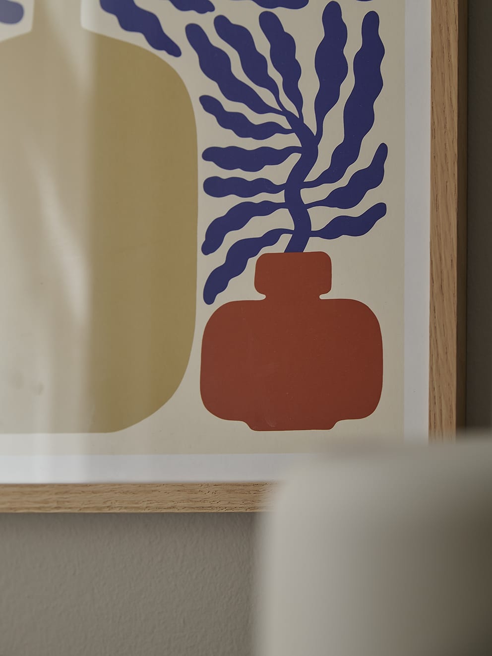 The Poster Club Put Me In A Vase Kunstdruck 50x50 Blau