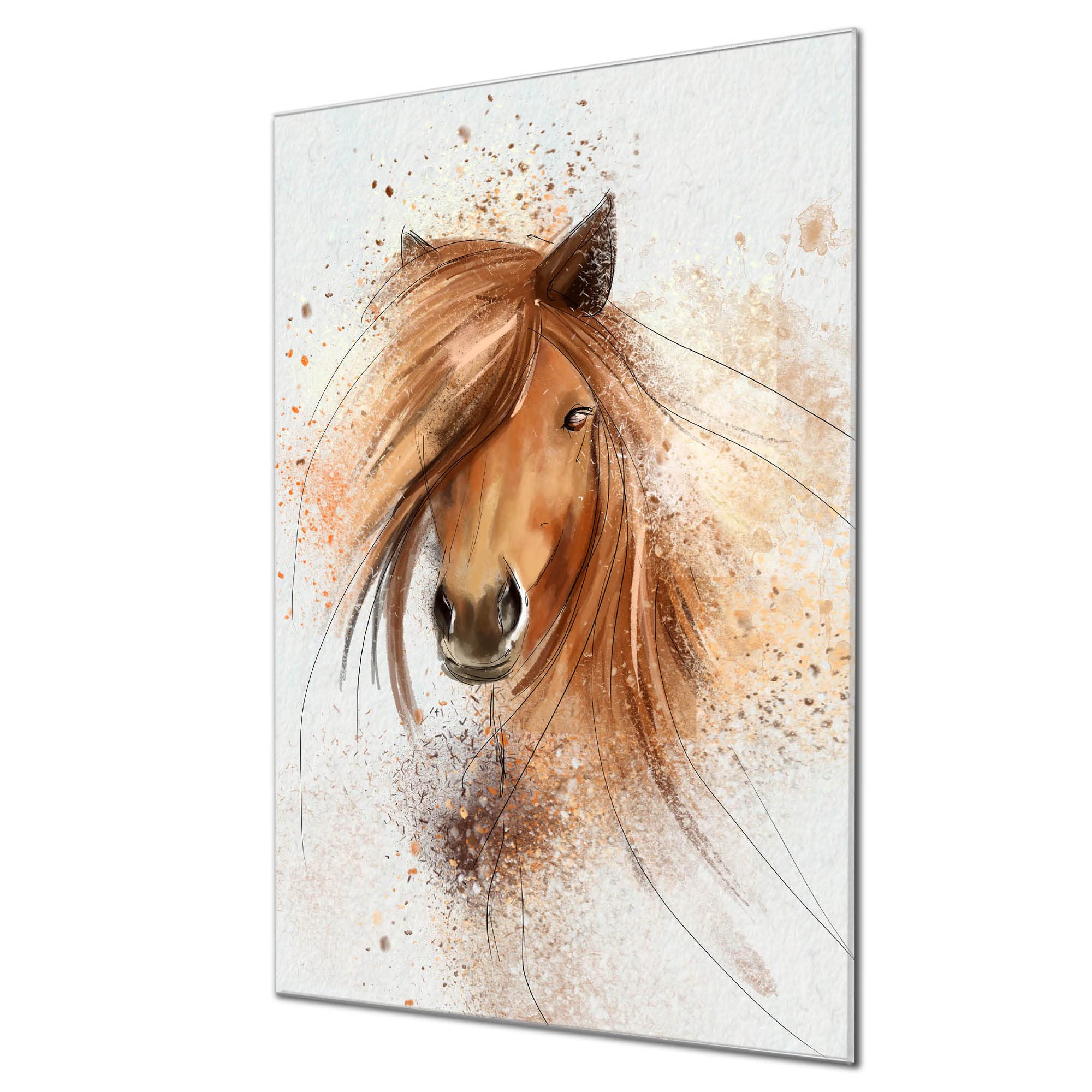 Banjado Magnettafel Einhorn Poygon Glasboard 40x60 Pferd