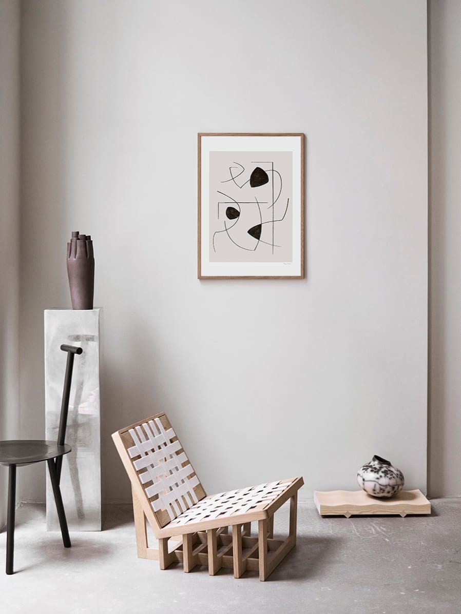 The Poster Club Art Prints Lines Poster 50x70 cm Giclée