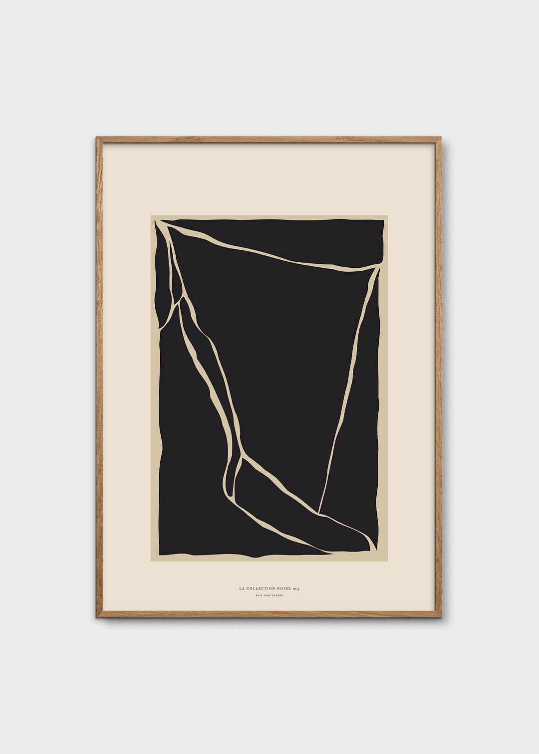 The Poster Club Art Prints Form Poster A4 beige schwarz
