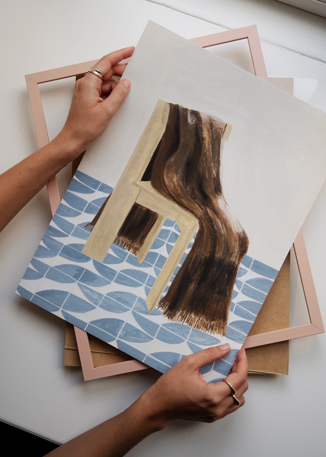 The Poster Club Frames Pink Holzrahmen 30x40 cm rosa