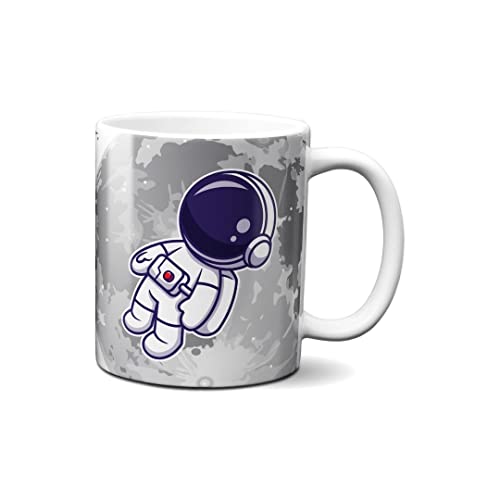 Hustling Sharks Wandbilder Astronaut Tasse 330ml weiß pastell