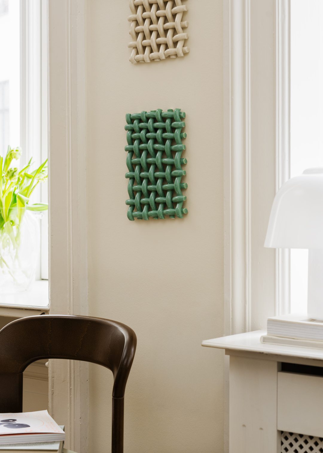The Poster Club Interlace No.02 Wandrelief Sea Green Keramik