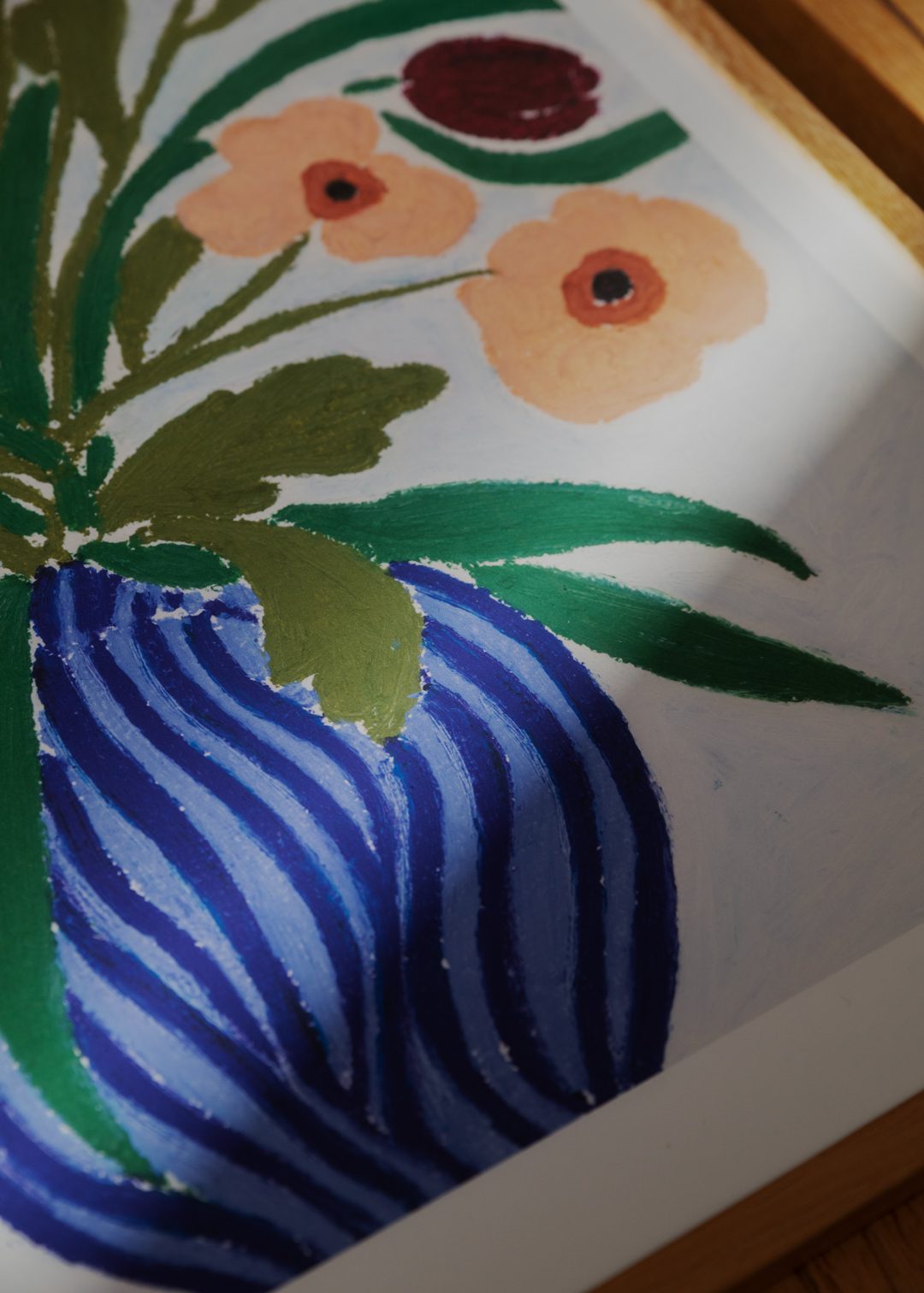 The Poster Club Cerulean Still Life Poster 30x40 blau