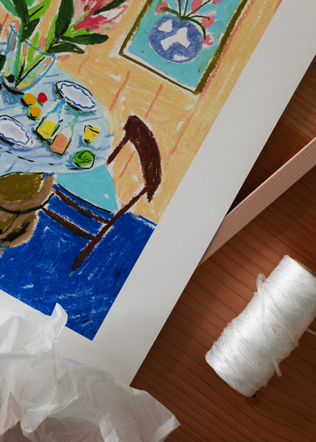 The Poster Club Art Prints Pastel Table Poster A4 pastell