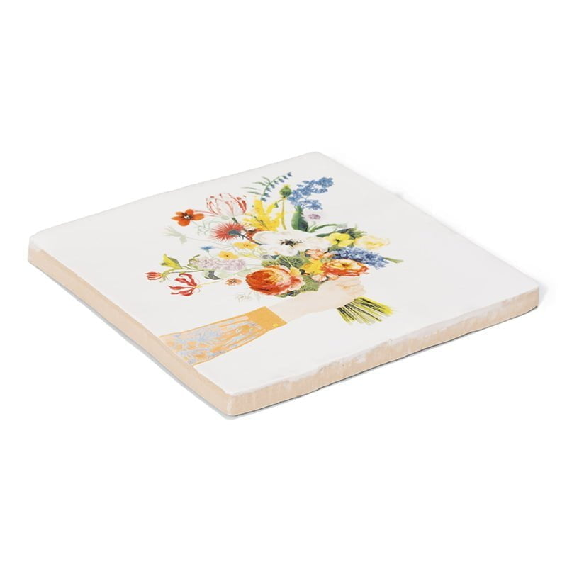 Storytiles Delft Blue Bloemetje voor jou Blumen Fliese S 10x10 cm
