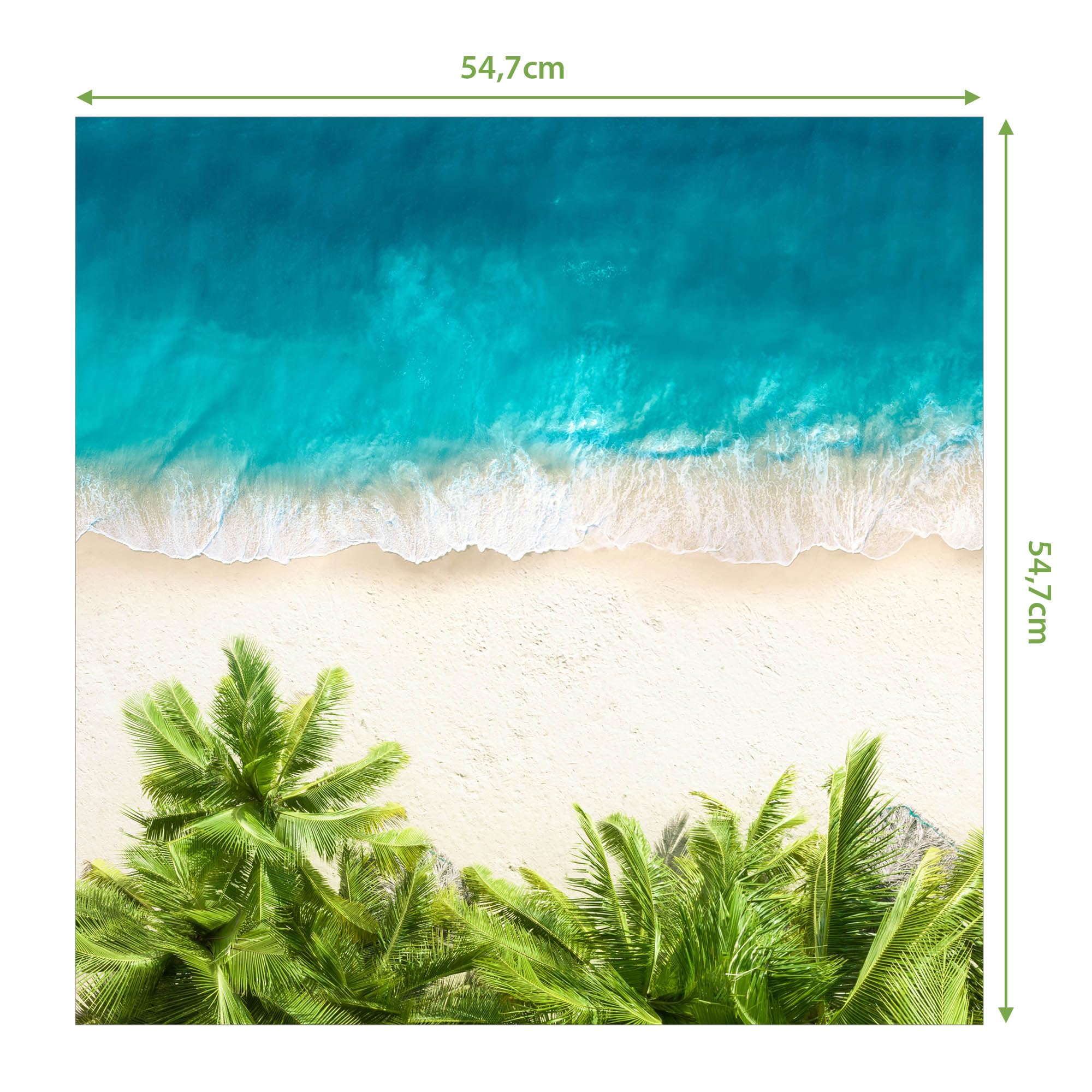 Banjado Möbelfolie Tischfolie Strandtag 55x55 selbstklebend