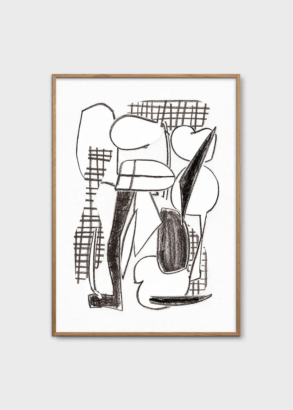 The Poster Club Art Prints Cartoon Poster 30x40 cm Schwarz-Weiß