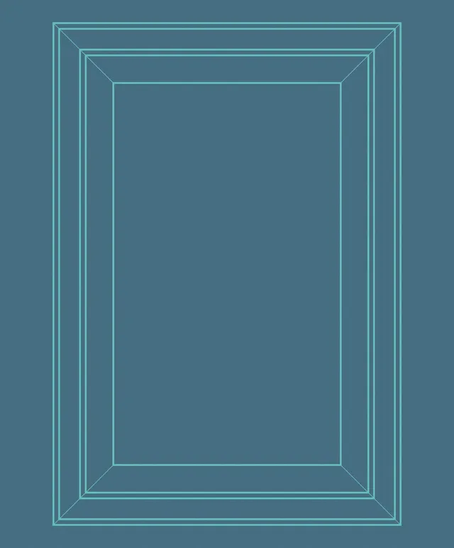 Mineheart Outline Tapete Petrol Aquamarin Paneel