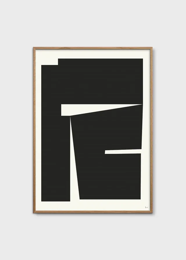The Poster Club Composition 04 Poster 30x40 cm Beige Schwarz