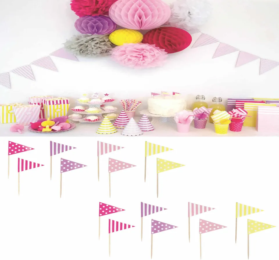 JaBaDaBaDo Z17146 Partypicker Rosa Pink 16er Set Papier