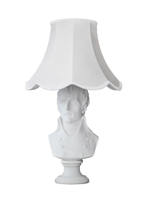 Mineheart Waterloo Tischlampe Natural Büste 44cm